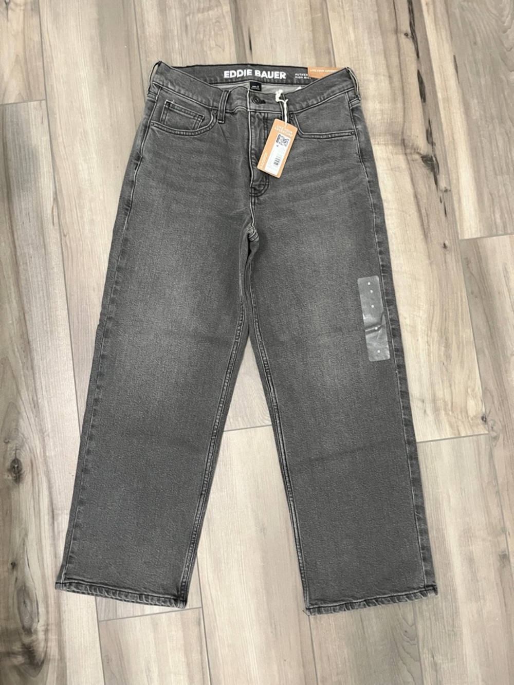 Eddie Bauer authentic voyager high rise crop black jeans NEW NWT Waist